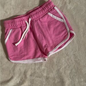 Primark Kids Pink Shorts with White Trim